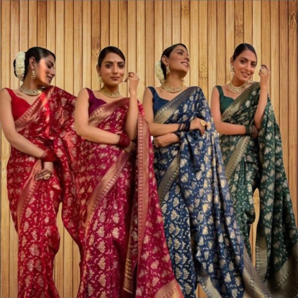 Beautiful Art Silk Jacquard Border Saree Silk Sarees Wholesale