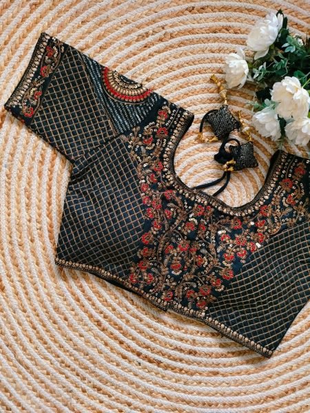 Beautiful Copper Work bridal desgine mbroidery Work Blouse Blouse Collection