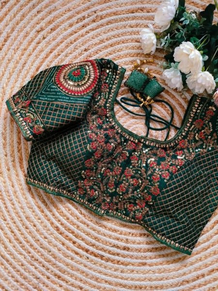 Beautiful Copper Work bridal desgine mbroidery Work Blouse Blouse Collection