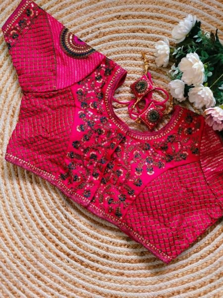 Beautiful Copper Work bridal desgine mbroidery Work Blouse Blouse Collection