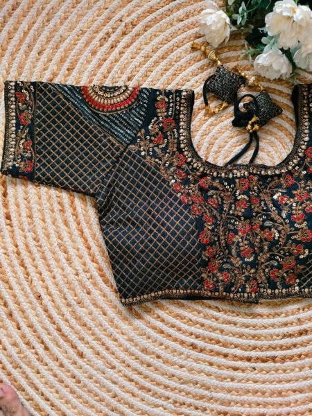 Beautiful Copper Work bridal desgine mbroidery Work Blouse Blouse Collection