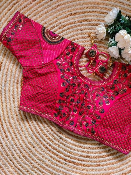 Beautiful Copper Work bridal desgine mbroidery Work Blouse Blouse Collection