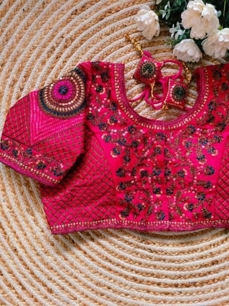 Beautiful Copper Work bridal desgine mbroidery Work Blouse Blouse Collection