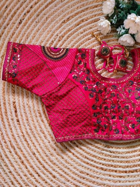 Beautiful Copper Work bridal desgine mbroidery Work Blouse Blouse Collection