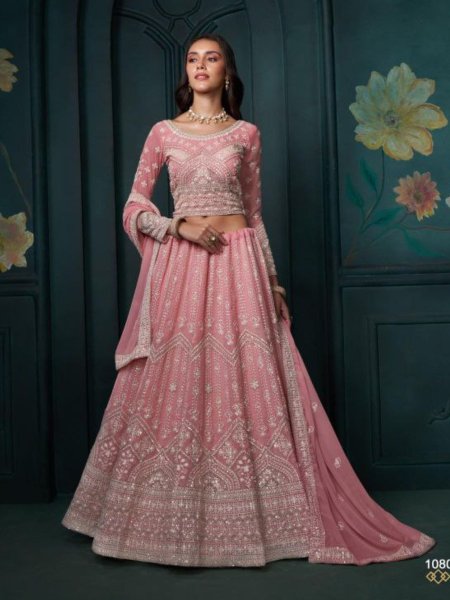 Beautiful Designs Of Lehenga With Heavy Embroiedery Work Collection 