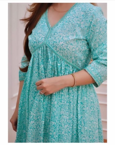 Beautiful Heavy Rayon Cotton Printed Kurti With Pant Kurti With Bottom Wholesale