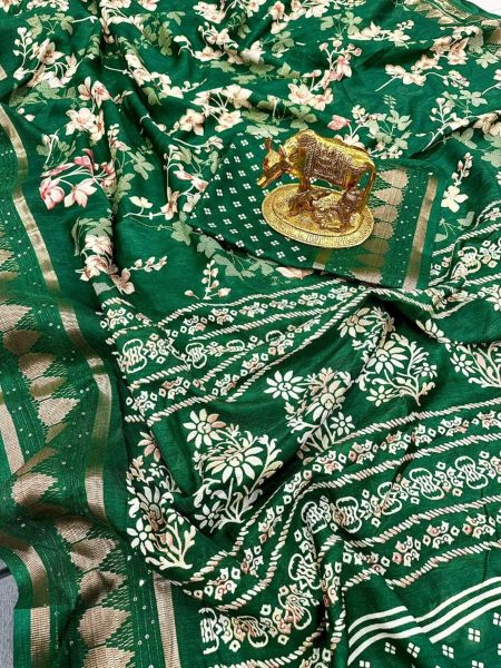 Beautiful Kollam Silk Saree With Flower Print At Wholesale Rate Silk Sarees Wholesale