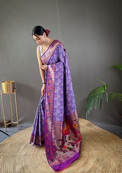 Beautiful Lucknowi Weaving Saree With Paithani Rich Meena Pallu  Designer Wedding Sarees Wholesale