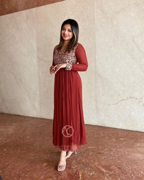 Beautiful Maroon Georgette Kurti Georgette Kurti 