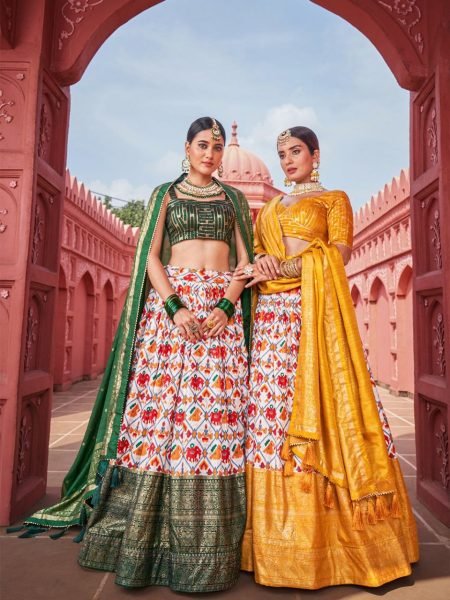 Beautiful Patola Print Silk Traditional Wear Lehenga Choli Designer Lehenga Choli