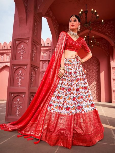 Beautiful Patola Print Silk Traditional Wear Lehenga Choli Designer Lehenga Choli