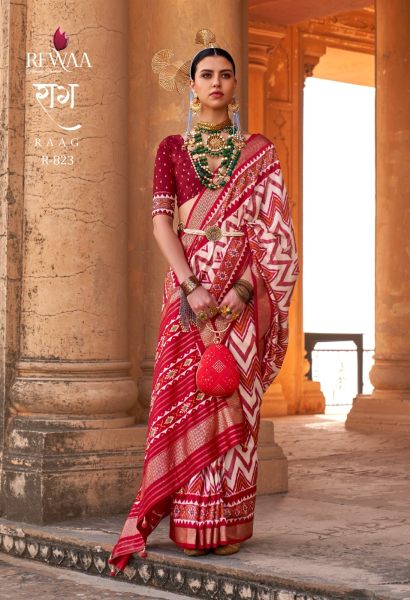 Beautiful Potla Bridal Saree Patola Silk Sarees Wholesale