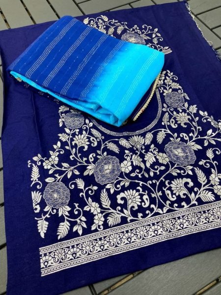 Beautiful Pure viscose Georgette with sequence weaving Saree   Georgette Sarees Wholesale