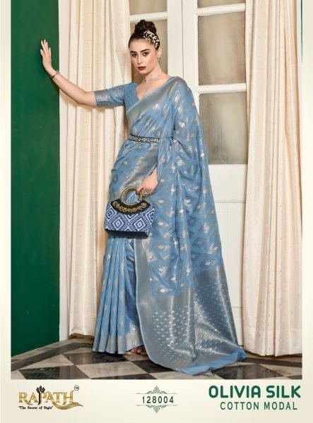 Beautiful  Rajpath Fabrics Pastel colors Pure Cotton Modal Silk Saree Cotton Sarees Wholesale