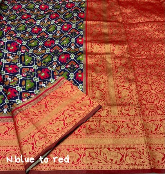 Beautiful Soft Banarasi Silk Patola Saree Patola Silk Sarees Wholesale