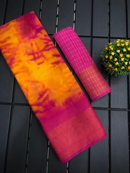 Beautiful Soft Cotton Saree With shibori Design  Cotton Sarees Wholesale
