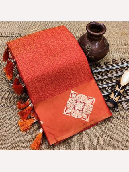 Beautiful Soft Lichi Silk Saree with zari weawing Rich pallu  Silk Sarees Wholesale