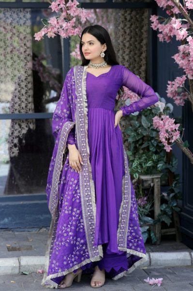 Beautiful Tabby Silk Kurti Plazzo With Sequence Embroidery Dupatta 3 Piece Kurti Set