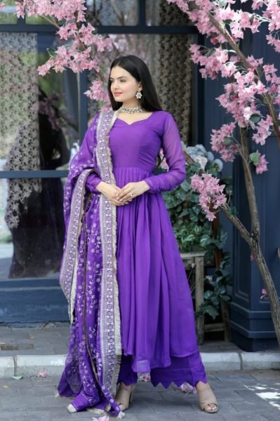 Beautiful Tabby Silk Kurti Plazzo With Sequence Embroidery Dupatta 3 Piece Kurti Set