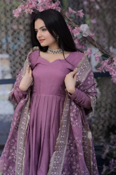 Beautiful Tabby Silk Kurti Plazzo With Sequence Embroidery Dupatta 3 Piece Kurti Set