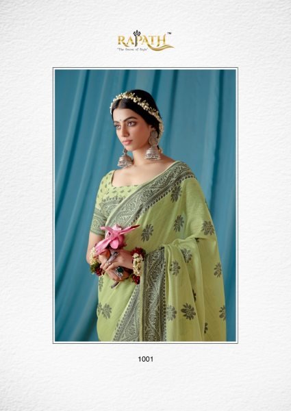 Beautiful Traditional Wear Lucknowi Linen Saree Linen Sarees Wholesale