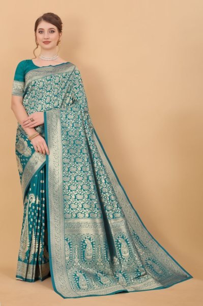  Beautiful Weaving  Soft Kanjivaram  silk  fabric with Zari Weaving pallu  Saree Silk Sarees Wholesale