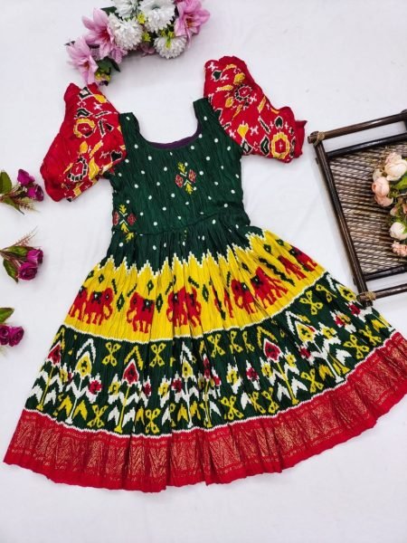 Beautifully Stitched baby girls Frock Gown  Girls Wear
