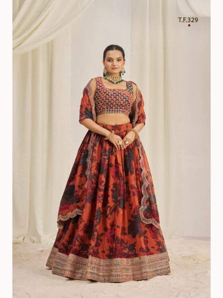 Best Quality Organza Lehenga Choli Suppliers  Designer Lehenga Choli