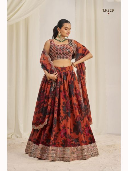 Best Quality Organza Lehenga Choli Suppliers  Designer Lehenga Choli