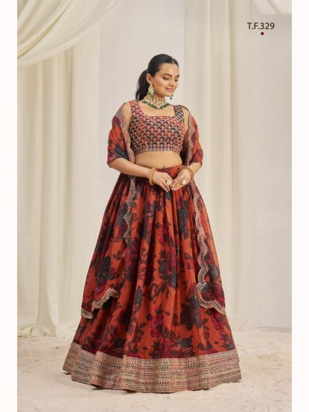 Best Quality Organza Lehenga Choli Suppliers  Designer Lehenga Choli