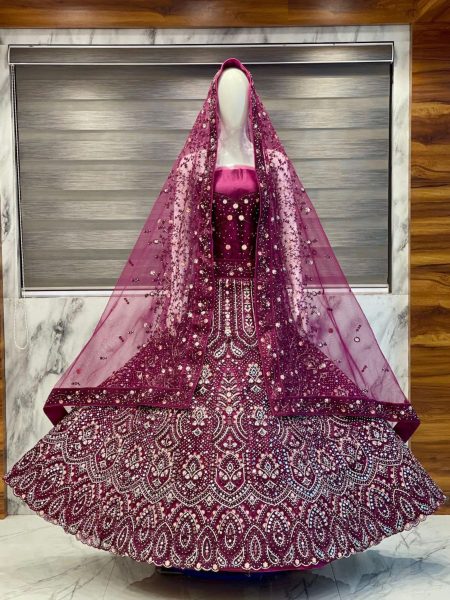 Best Quality Velvet Bridal Lehenga Choli By Royal Export   Lehenga