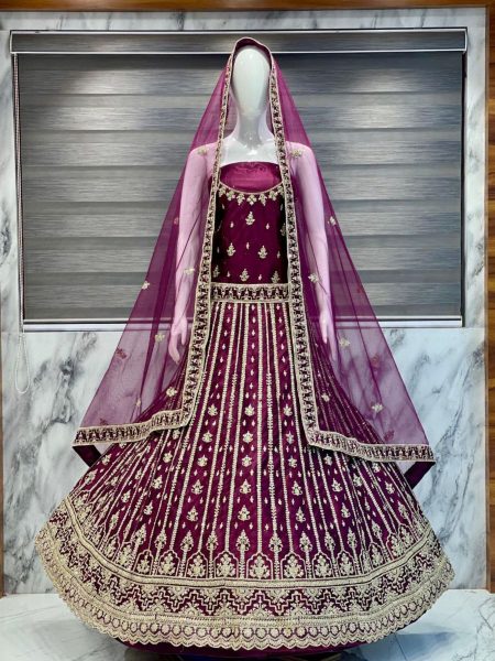 Best Quality Velvet Bridal Special Lehenga Choli  