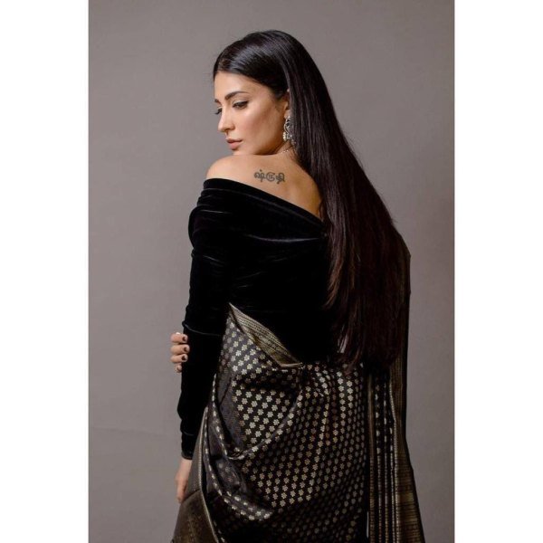 Black & Gold Toned Organic Banarasi Silk Saree For Wedding Wear  Banarasi Saree Wholesale