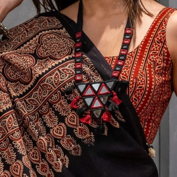 Black Maroon Reyon Printed Lehenga Choli With Kodi Work Navratri Lehnega Choli