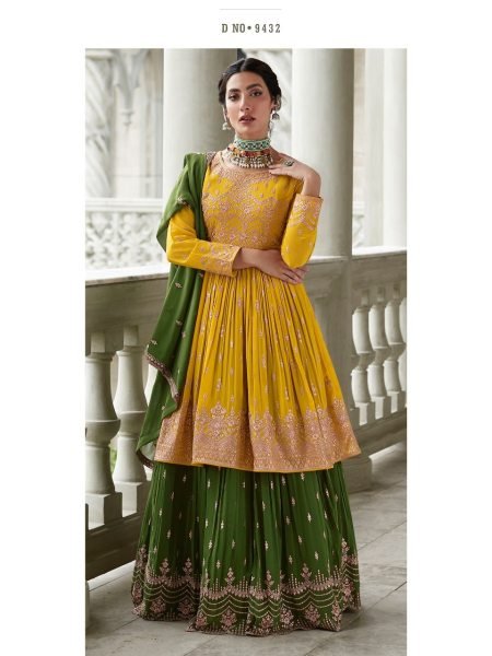  Blooming Georgatte With Embriodery Siquance work Plazzo Suit Designer Plazzo Salwar Suits Wholesale