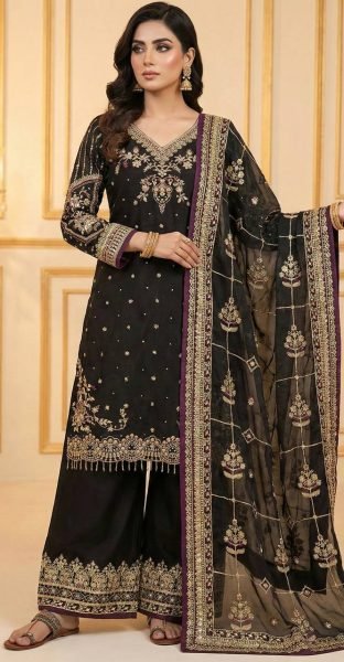 Blooming Jimmy Choo 5mm Sequence Embroidery Work Top Plazzo Set with Dupatta at Wholesale Rate Ready To Wear Collection