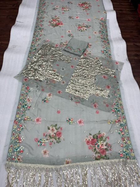 Bollywood Aliya Bhatt Speical Soft Tabi Organza Saree  Organza Sarees Wholesale