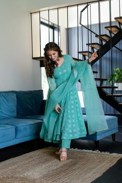 Bollywood Style Anarkali Gown Dress For Party Wear Anarkali Kurtis 