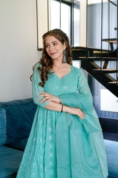 Bollywood Style Anarkali Gown Dress For Party Wear Anarkali Kurtis 