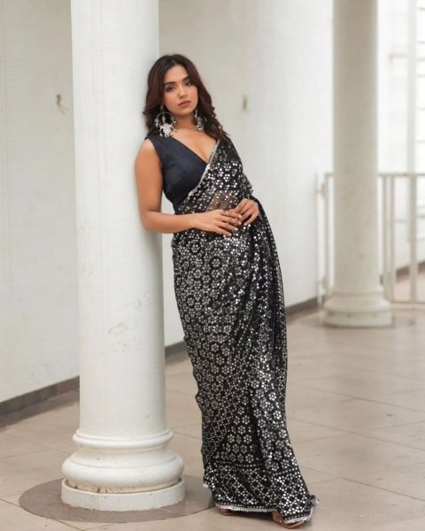 Bollywood Style Black Georgette saree  Bollywood Fancy Sarees Wholesale