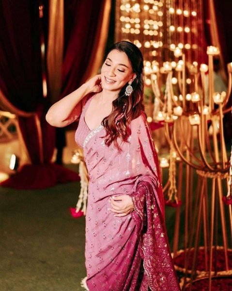 Bollywood Style Georgette Saree With Sequence Embroidered Work Bollywood Fancy Sarees Wholesale