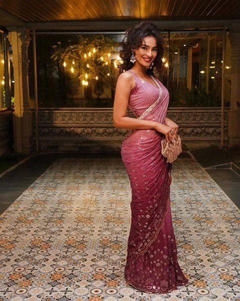 Bollywood Style Georgette Saree With Sequence Embroidered Work Bollywood Fancy Sarees Wholesale