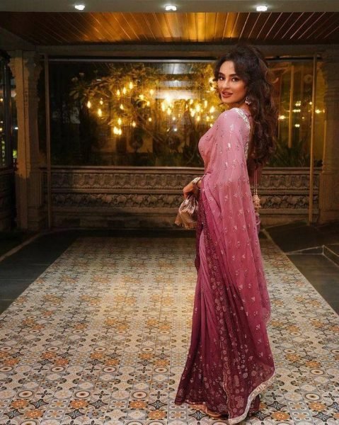 Bollywood Style Georgette Saree With Sequence Embroidered Work Bollywood Fancy Sarees Wholesale