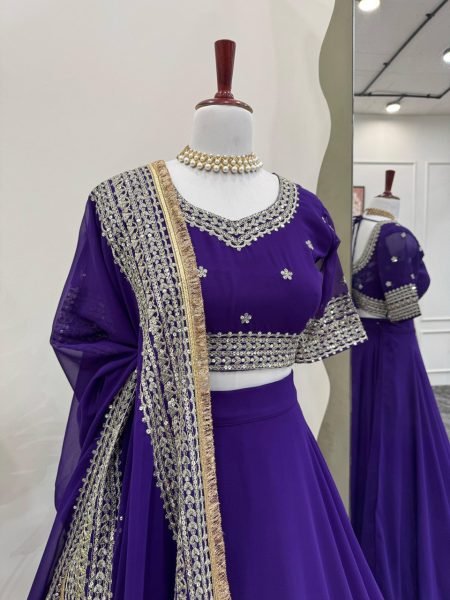 Boutique Faux Georgette Lehenga Faux Georgette with Butterfly Net Dupatta Faux Georgette with Butterfly Net Dupatta Designer Lehenga Choli