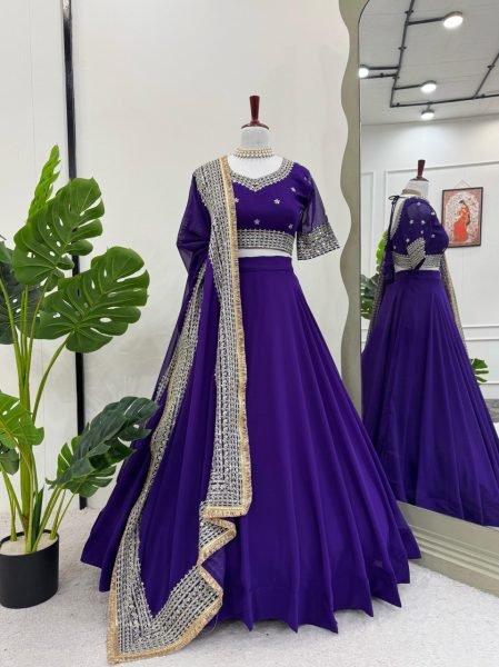 Boutique Faux Georgette Lehenga Faux Georgette with Butterfly Net Dupatta Faux Georgette with Butterfly Net Dupatta Designer Lehenga Choli