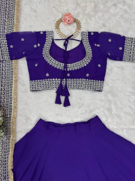 Boutique Faux Georgette Lehenga Faux Georgette with Butterfly Net Dupatta Faux Georgette with Butterfly Net Dupatta Designer Lehenga Choli