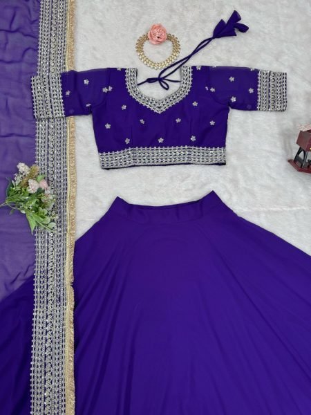 Boutique Faux Georgette Lehenga Faux Georgette with Butterfly Net Dupatta Faux Georgette with Butterfly Net Dupatta Designer Lehenga Choli