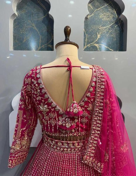 Bridal Partywear Look in Pink Soft Net Lehenga with Sequins & Dupatta Wedding Ready Style Designer Lehenga Choli