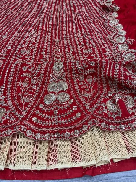 Bridal Special Latest  Designer Red Silk Lehenga Choli   Bridal Lehenga Choli