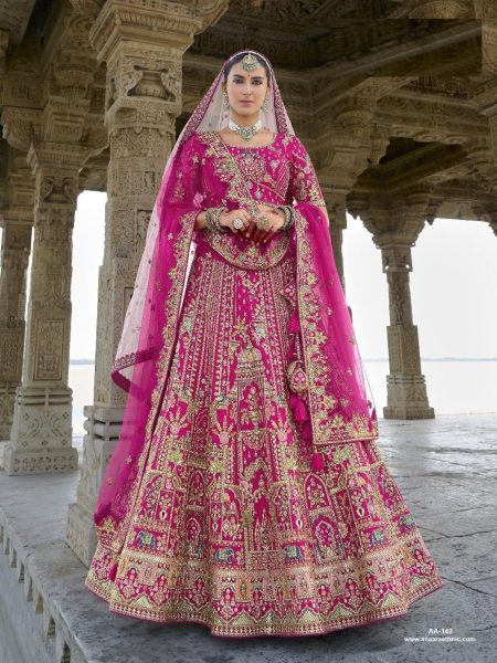  Premium Silk Bridal Special Lehenga Choli With Embroidered Work   Lehenga